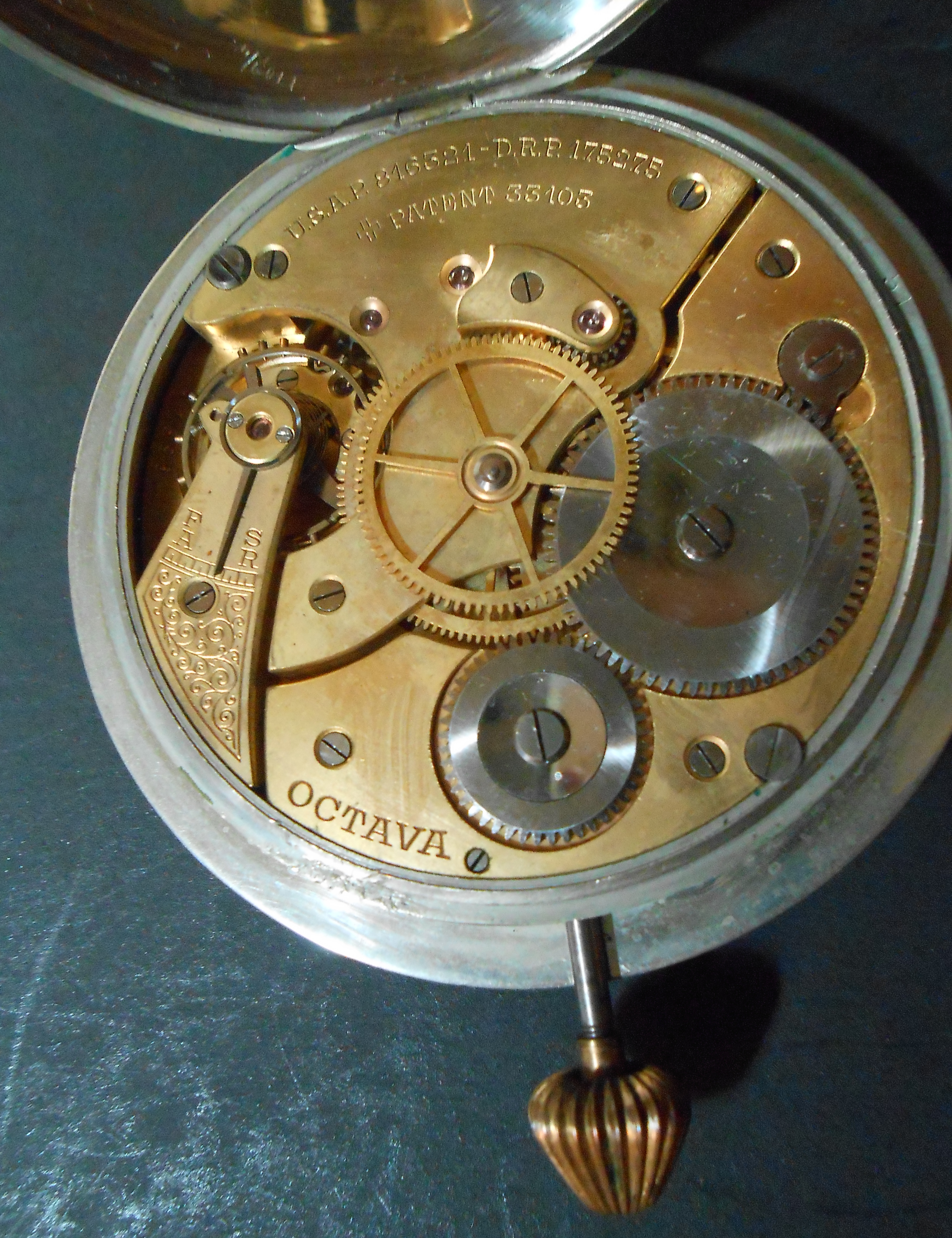 Octava movement High 1920 Gubelin | clock travel Once upon by circa time a end